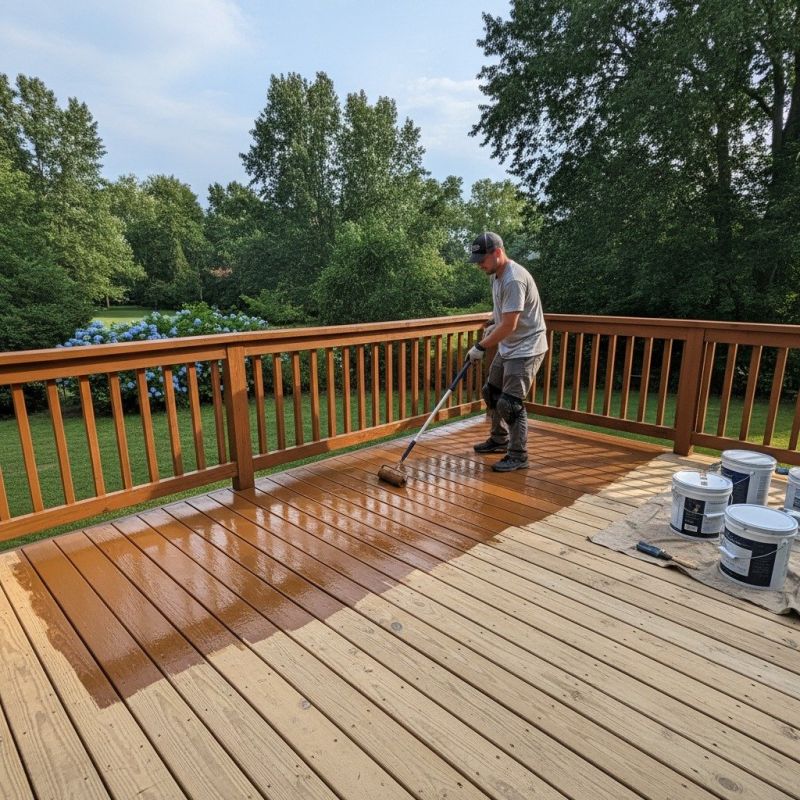 Wood Deck Staining